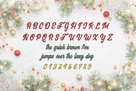 Christmas Cat Font - Preview 1