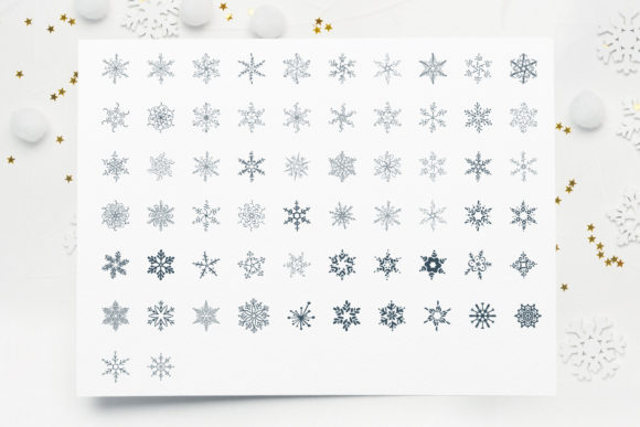 Christmas Snowflake Font - Preview 1