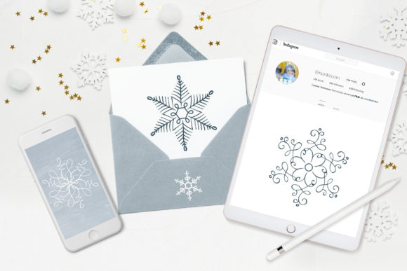 Christmas Snowflake Font - Preview 2