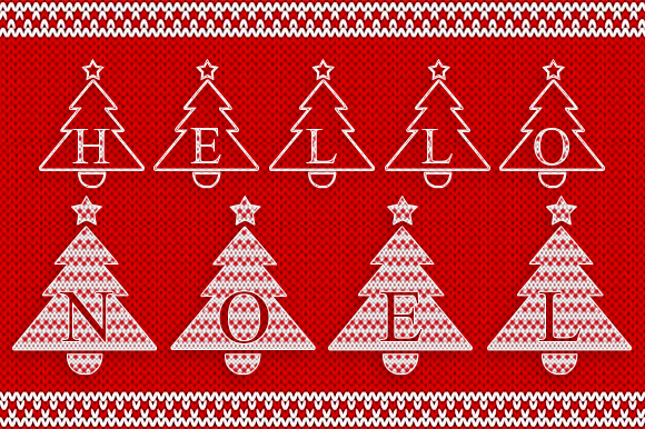 Christmas Tree Font - Preview 3