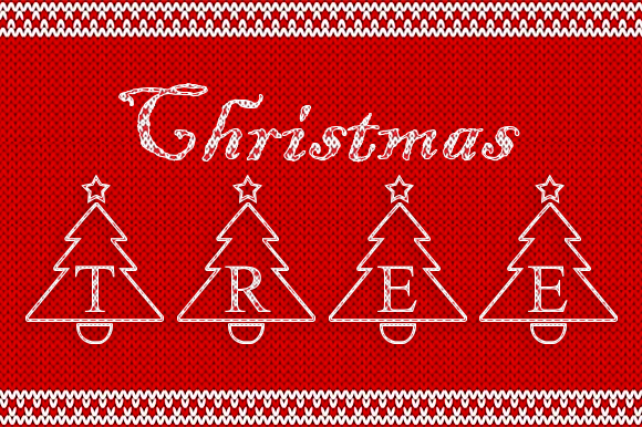 Christmas Tree Font - Preview 5