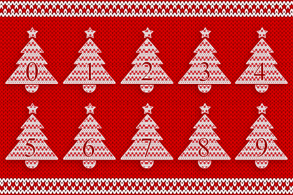 Christmas Tree Font - Preview 6