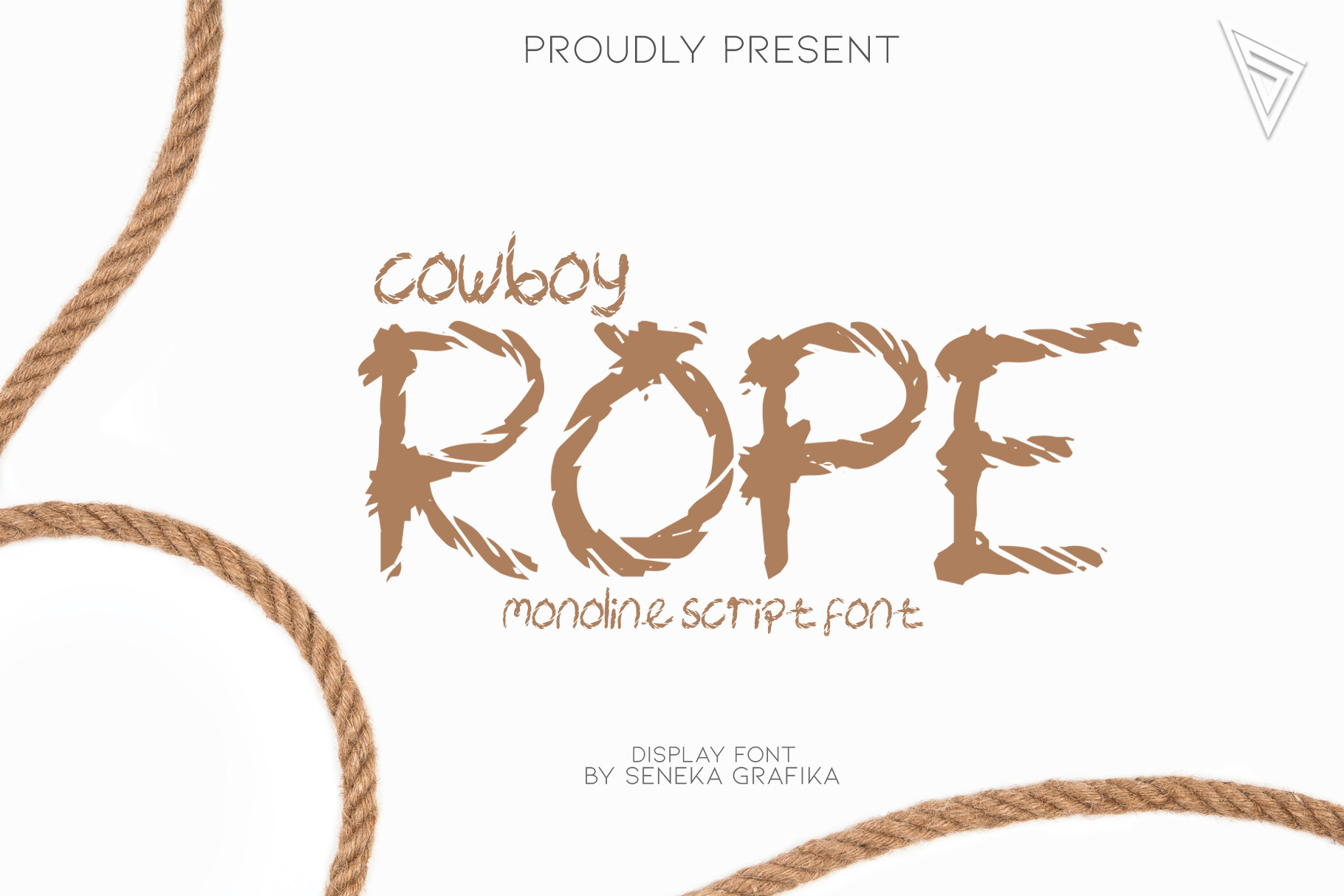 Cowboy Rope preview: cool rope theme display font