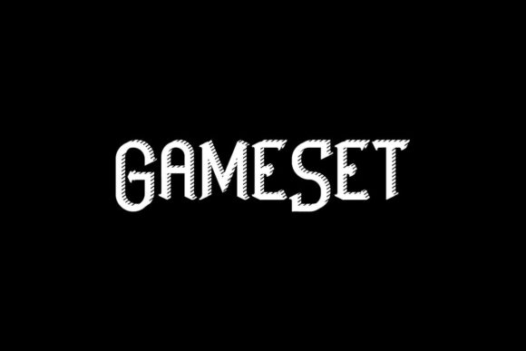 GameSet Font - Preview 1
