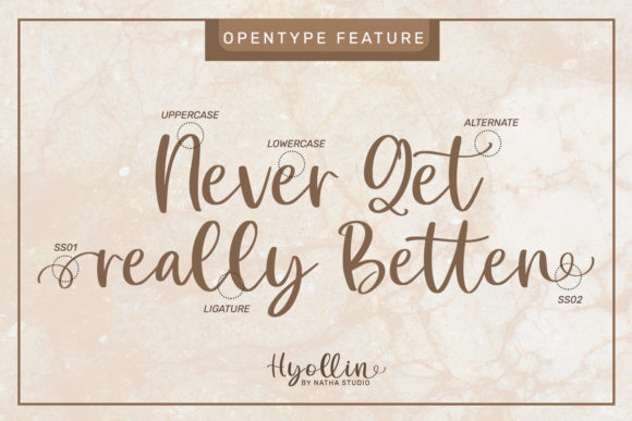 Hyollin Font PNG with transparent background - Preview 5