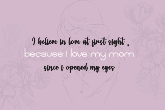 Malika Flower Shop Font PNG with transparent background - Preview 1