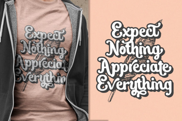 Micfloral Font PNG with transparent background - Preview 5