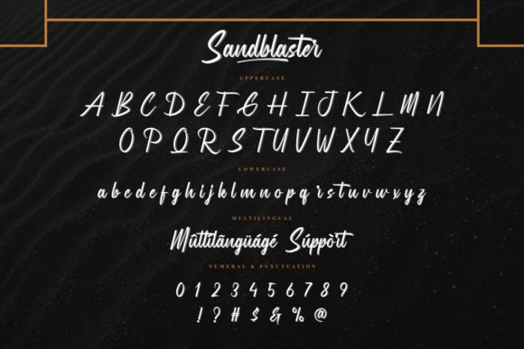 Sandblaster Font PNG with transparent background - Preview 3