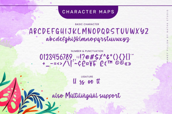 Sandy Pillow Font PNG with transparent background - Preview 6