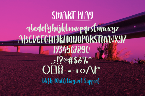 Smart Play Font PNG with transparent background - Preview 3