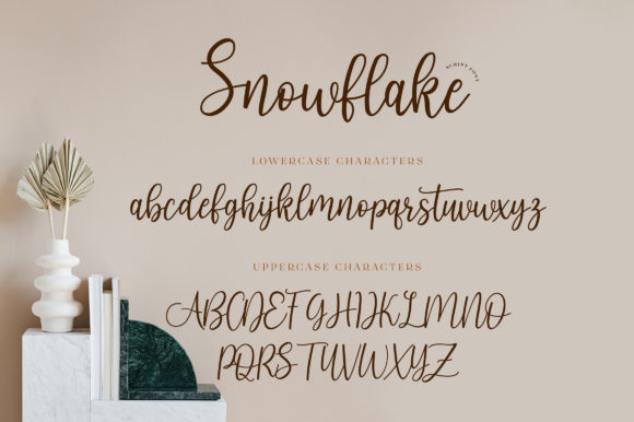 Snowflake Font PNG with transparent background - Preview 2