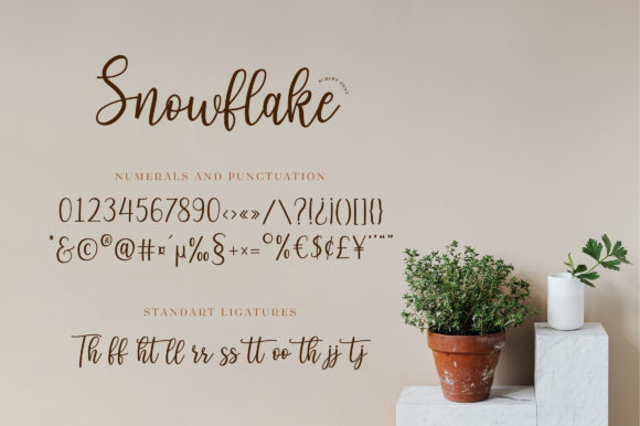 Snowflake Font PNG with transparent background - Preview 3