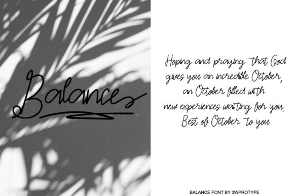 Balance Font - Preview 2