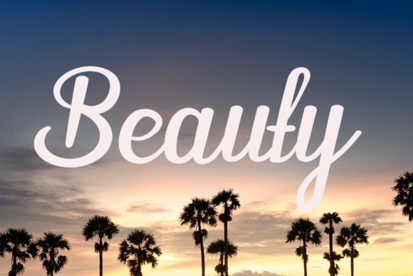 Beautiful Nature Font - Preview 1