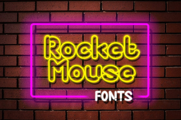 Rocket Mouse Font PNG with transparent background - Preview 2