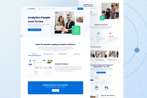 Analysis Service Provider Landing Page Graphic by pixency · Creative ...