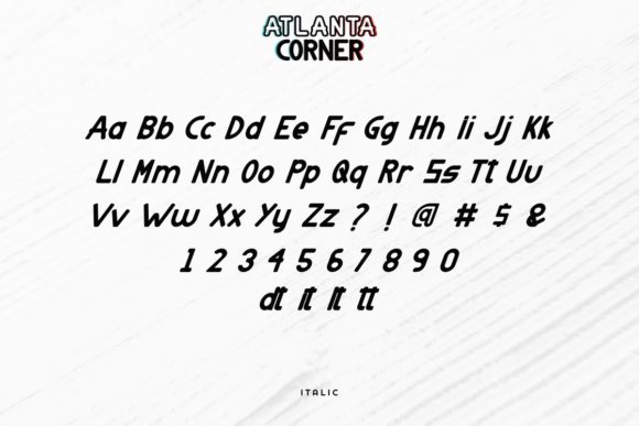 Atlanta Corner Font - Preview 5