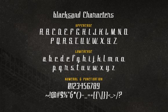 Black Sand Font - Preview 4