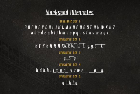 Black Sand Font - Preview 6
