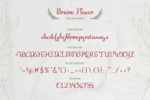 Briona Flower Font - Preview 6
