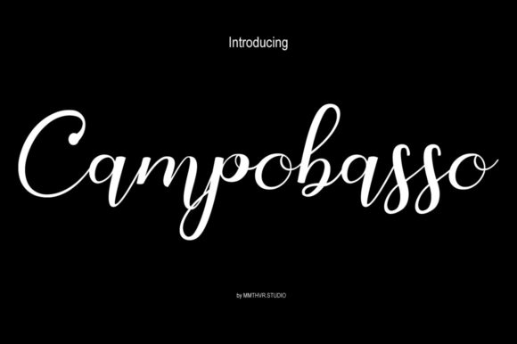 Campobasso Font font preview - 3