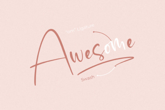 Display Signatera Font PNG with transparent background - Preview 2