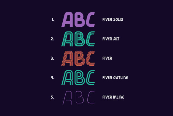 Fiver Font - Preview 1