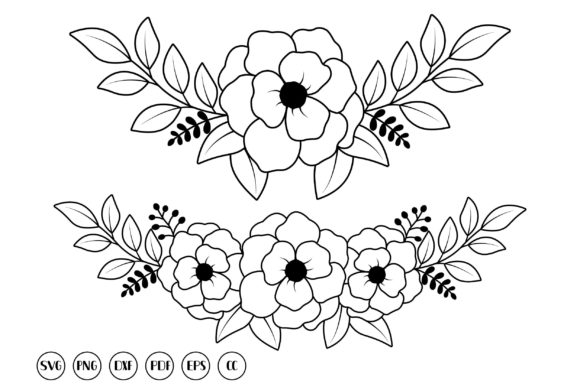 Flowers Svg Bundle, Flower Svg, Floral Graphic by Tadashop Design ...