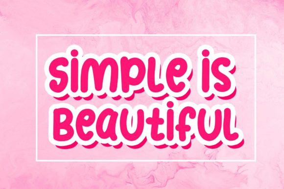 Fruits Donut Font - Preview 1