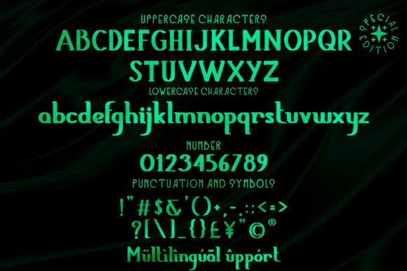 Genaru Font PNG with transparent background - Preview 3