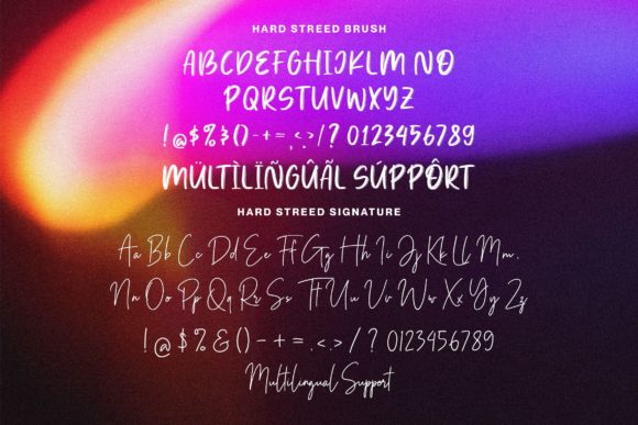 Hard Streed Font PNG with transparent background - Preview 6