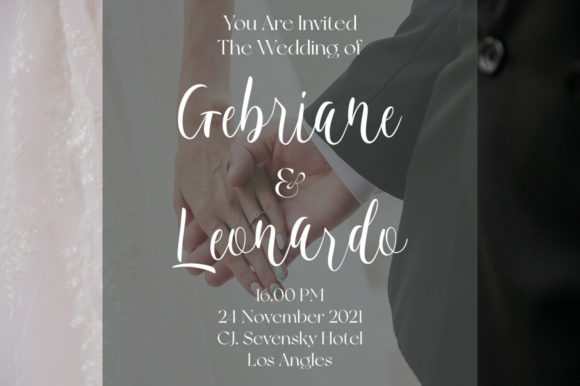 Leticia Font font preview - 1