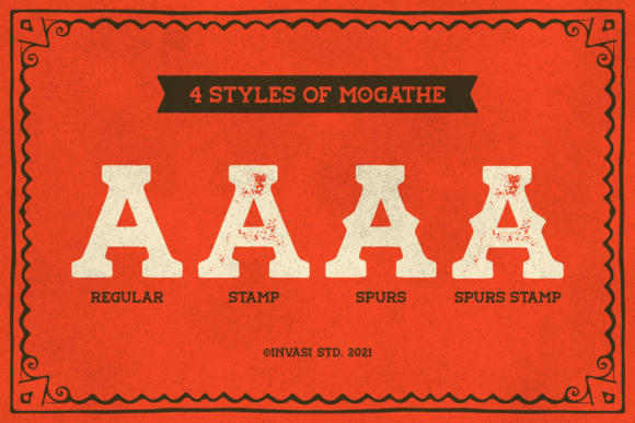 Mogathe Font PNG with transparent background - Preview 1