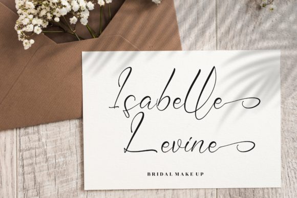 Nattasha Beautica Font PNG with transparent background - Preview 4