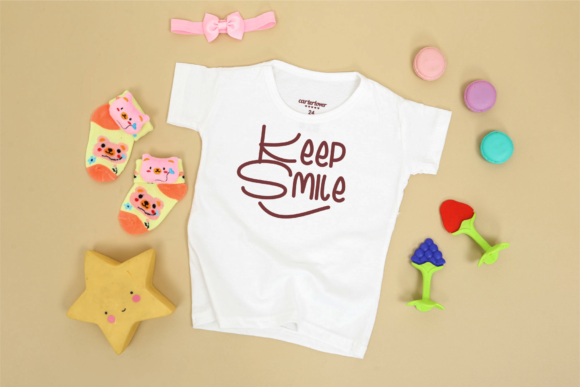 Peach Blossum Font PNG with transparent background - Preview 3
