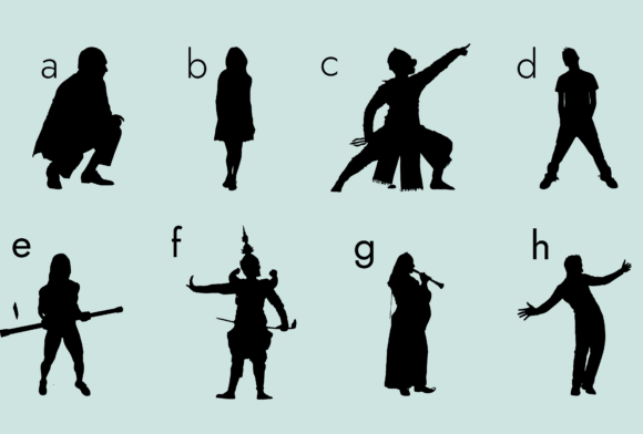 People Silhouettes 2.0 Font PNG with transparent background - Preview 3