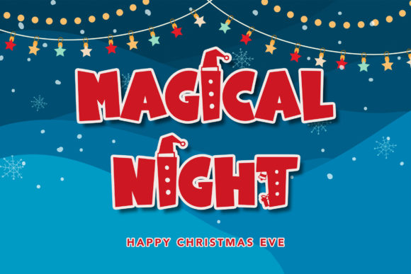 Santa on Duty Font PNG with transparent background - Preview 1