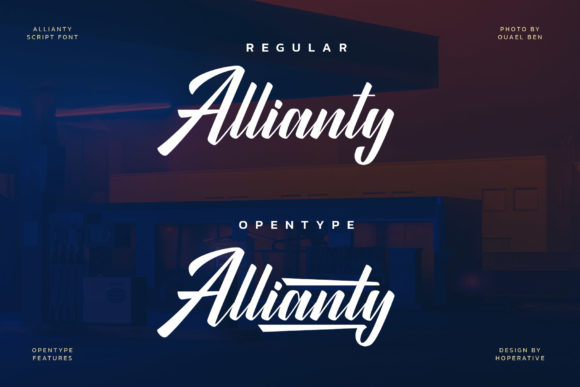 Allianty Font - Preview 1