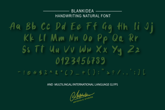 Blankidea Font - Preview 2