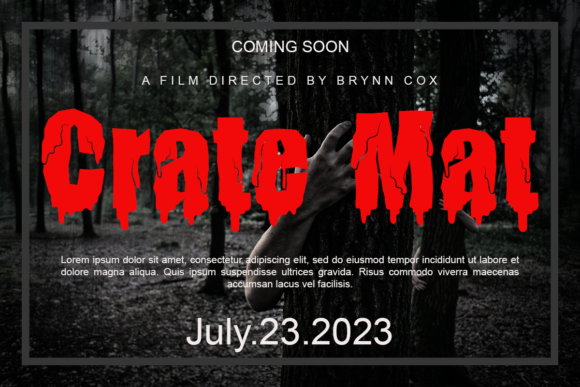 Creepy Blood Font font preview - 1