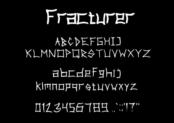 Fracturer Font - Preview 1