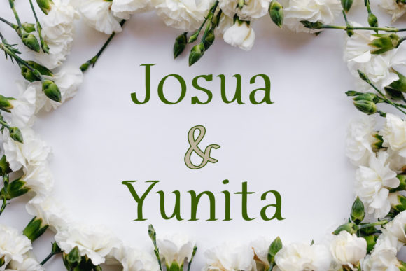 Indriana Font PNG with transparent background - Preview 1