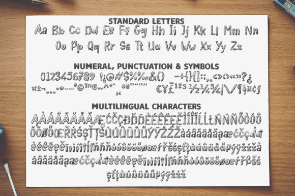 Kid Stories Font PNG with transparent background - Preview 5