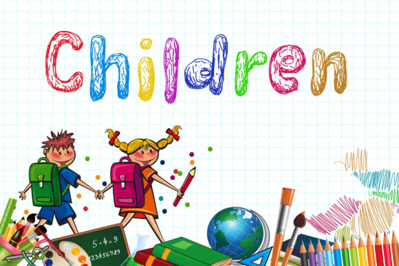 Kid Stories Font PNG with transparent background - Preview 6