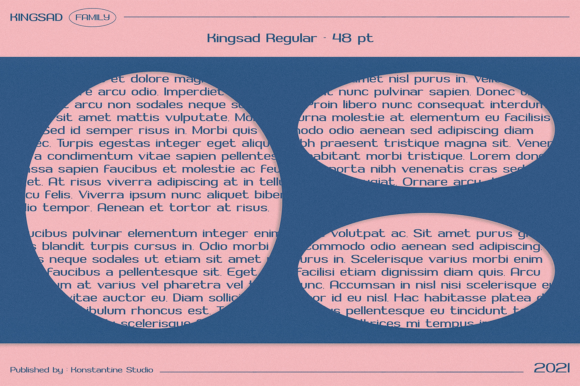 Kingsad Font PNG with transparent background - Preview 3