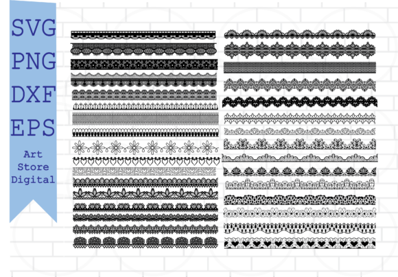 Lace Svg, Classic Lace Borders Svg