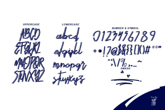 Merden Graffiti Font PNG with transparent background - Preview 5