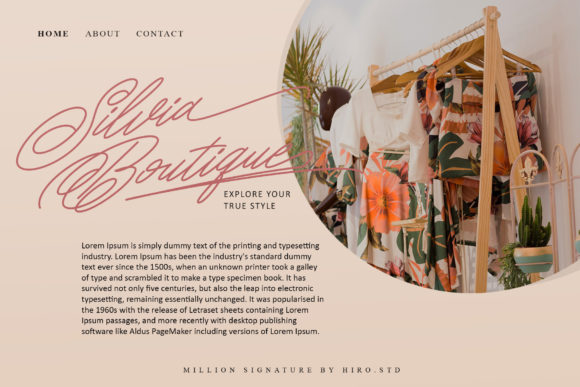 Million Signature Font PNG with transparent background - Preview 3