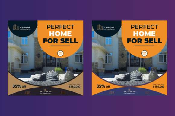 Preview of Modern Real Estate Social Media Template real estate social media template