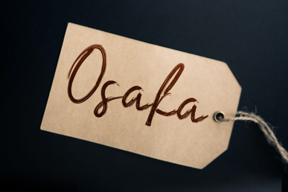 Osaka Font PNG with transparent background - Preview 2